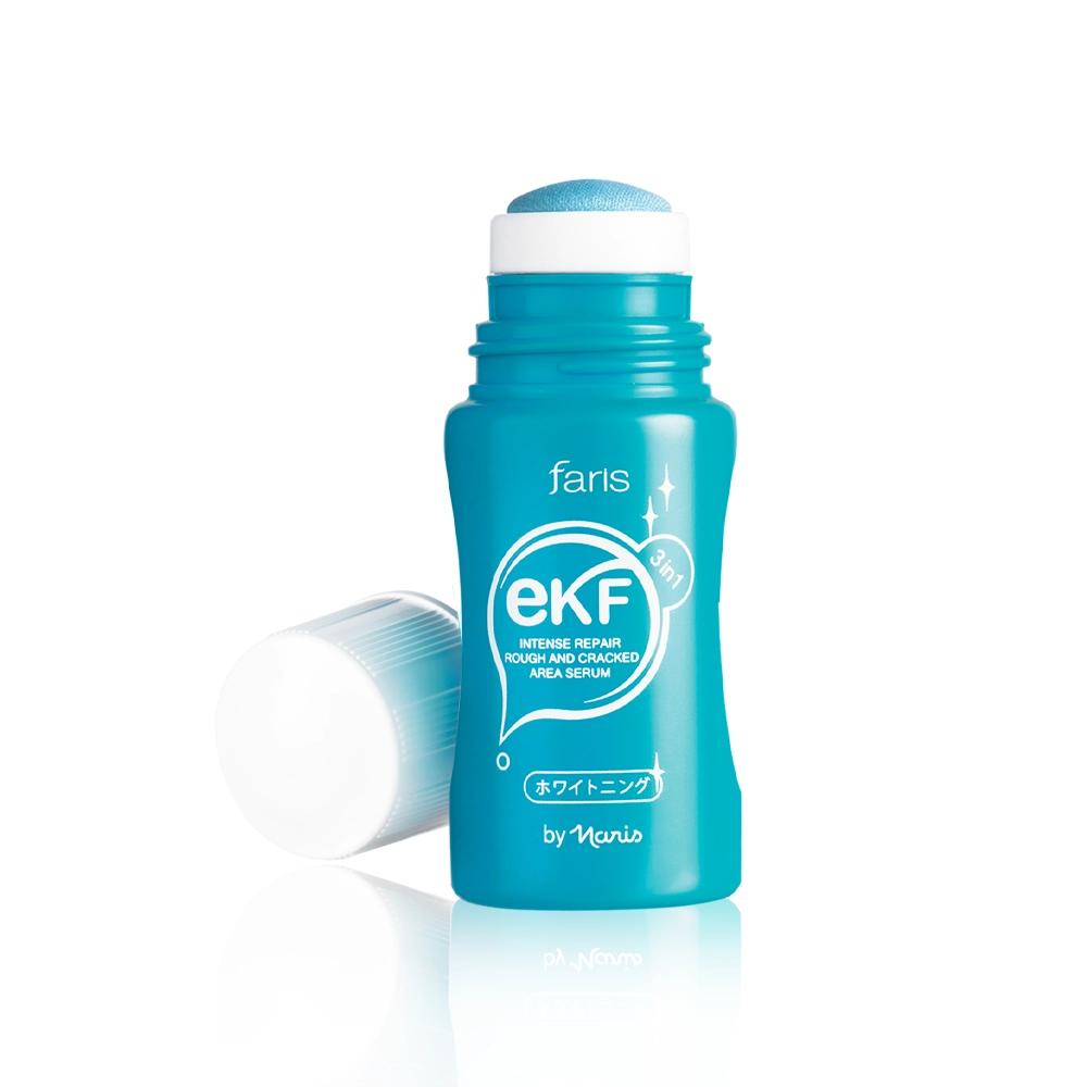 อี เค เอฟ อินเทนส์ รีเเพร์ รัฟ แอนด์ แคร็ค แอเรีย เซรั่ม บำรุงส้นเท้าแห้งแตกให้ชุ่มชื่น กระจ่างใส หัวสปองค์ทาง่าย ไม่เลอะมือ ซึมไว ใช้ได้ทั้งส้นเท้า ข้อศอก หัวเข่า ที่มีปัญหาหยาบกร้านหรือแห้งแตกลาย
